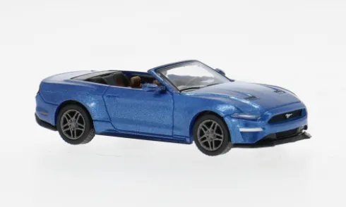 Ford Mustang VI Cabriolet, dunkelblau, 2020, 1:87, PCX87