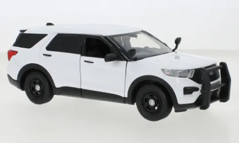 Ford Police Interceptor Utility, weiss, 2022, 1:24, Motormax