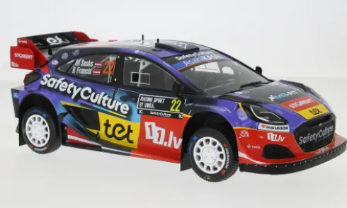 Ford Puma Rally1, WRC, Rally Schweden, 2025, #22, M.Sesks/R.Francevic, 1:18, IXO