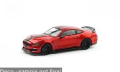 Ford Shelby Mustang GT-350R, rot/schwarz, 1:64, Pop Race