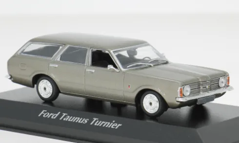 Ford Taunus (TC I) Turnier, hellgrau, 1970, 1:43, Maxichamps
