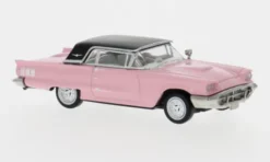 Ford Thunderbird Cabriolet, hellrosa/schwarz, 1960, 1:87, Brekina