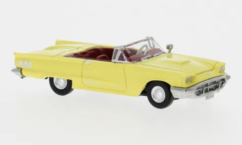 Ford Thunderbird Cabriolet, hellgelb, 1960, 1:87, Brekina