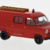 Ford Transit, rot/schwarz, 1970, Feuerwehr, 1:87, Brekina