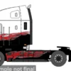 Freightliner Argosy, rot/schwarz, 2002, 1:64, IXO America