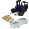 - Gabelstapler, blau/schwarz, 1:43, Bburago