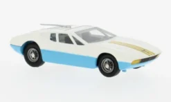 Ghia 5000 Mangusta mit De Tomaso Fahrgestell, weiss/blau, 1:43, Corgi