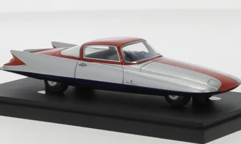 Ghia Streamline X Coupe Gilda, silber/rot, 1955, 1:43, Autocult/Avenue 43