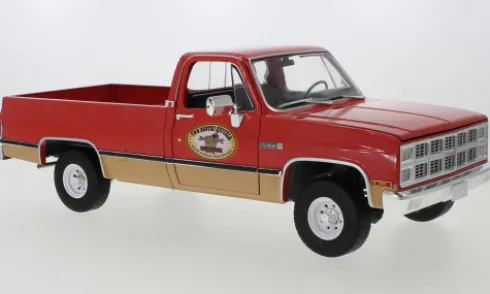 GMC K-2500 Sierra Grande, rot/beige, 1982, The Busted Knuckle Garage, 1:18, Greenlight