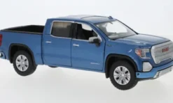 GMC Sierra 1500 Denali Crew Cab, blau, 2019, 1:24, Motormax