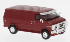 GMC Vandura, dunkelrot, 1983, 1:87, Brekina