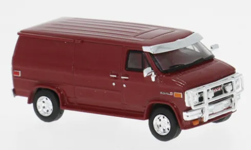 GMC Vandura, dunkelrot, 1983, 1:87, Brekina