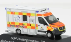 GSF RTW, 2018, Baby - Notarzt Rettungsdienst Neuss, 1:87, Rietze