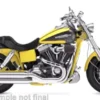 Harley Davidson CVO Fat Bob, gelb, 2009, 1:18, Maisto