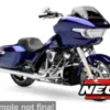 Harley Davidson CVO Road Glide, blau, 2022, 1:18, Maisto