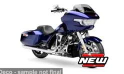 Harley Davidson CVO Road Glide, blau, 2022, 1:18, Maisto
