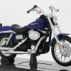 Harley Davidson FXDBI Dyna Street Bob, blau, 2006, 1:18, Maisto