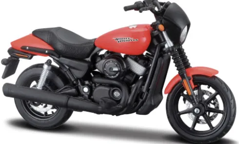 Harley Davidson Street 750, rot/schwarz, 2015, 1:18, Maisto