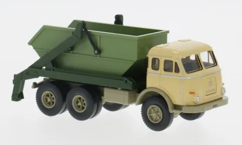 Henschel Absetzkipper, beige/oliv, 1955, 1:87, Wiking