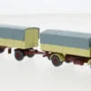 Henschel Pritschenhängerzug, beige, 1955, 1:87, Wiking