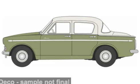 Hillman Minx MKIII, oliv/weiss, 1:76, Oxford