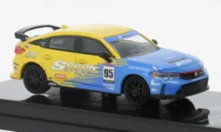 Honda Civic Type R FL5, blau/gelb, 2023, 1:64, Para64