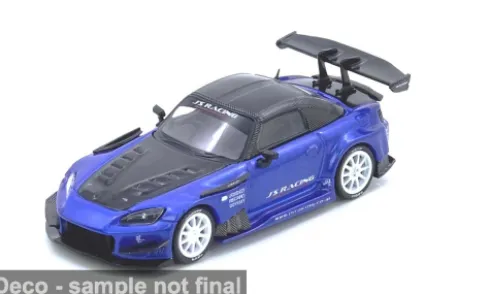 Honda S2000 J's Racing, blau/schwarz, 1:64, INNO64