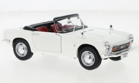 Honda S800, weiss, 1966, 1:24, WhiteBox