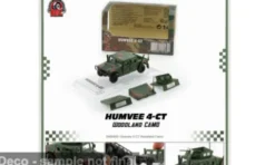 Hummer Humvee 4-CT, Woodland Camo, 1:64, BM Creations