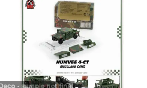 Hummer Humvee 4-CT, Woodland Camo, 1:64, BM Creations