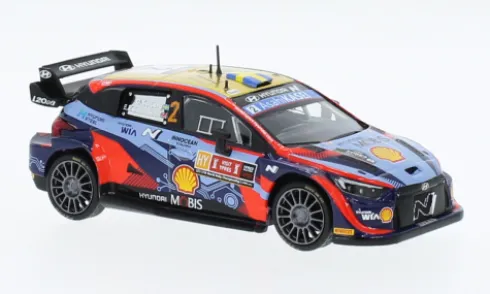 Hyundai i20 N Rally1, Rallye WM, Rally Ypern, 2022, #2, O.Solberg/E.Edmondson, 1:43, IXO