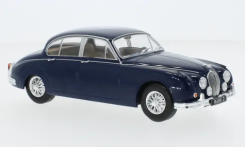 Jaguar MK II, dunkelblau, 1960, 1:24, WhiteBox