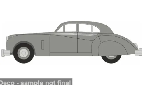 Jaguar MkVII, silber, 1:76, Oxford