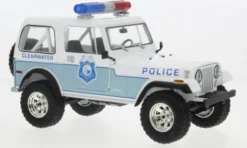 Jeep CJ-7 Clearwater, 1982, Florida Police Department, 1:18, Greenlight