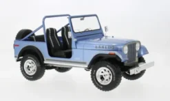 Jeep CJ-7 Laredo, blau/Dekor, 1980, 1:18, MCG