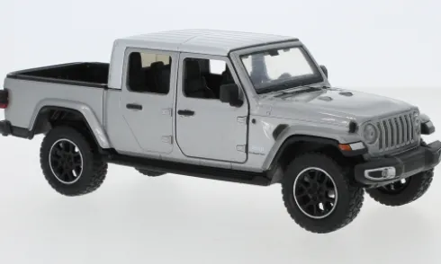 Jeep Gladiator Overland, silber, 2021, 1:24, Motormax