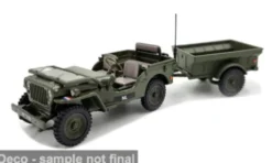 Jeep NECAF 1/4 Ton, oliv, 1955, NL, 1:43, Cararama