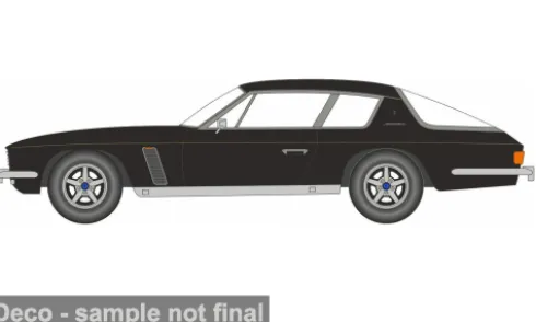 Jensen Interceptor Series 3, schwarz, 1:43, Oxford