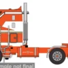 Kenworth K100 Aerodyne, orange, 1976, 1:64, IXO America