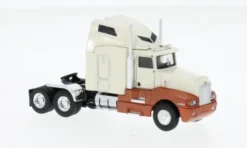 Kenworth T 600, weiss/orange, 1984, 1:87, Brekina