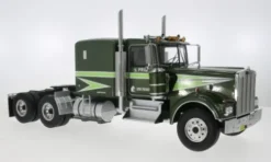 Kenworth W900, dunkelgrün/hellgrün, 1:18, Road Kings