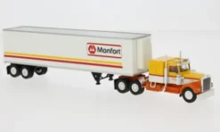 Kenworth W 900 Koffer-SZ, 1977, Monfort, 1:87, Brekina