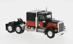 Kenworth W 900, schwarz/rot, 1977, 1:87, Brekina