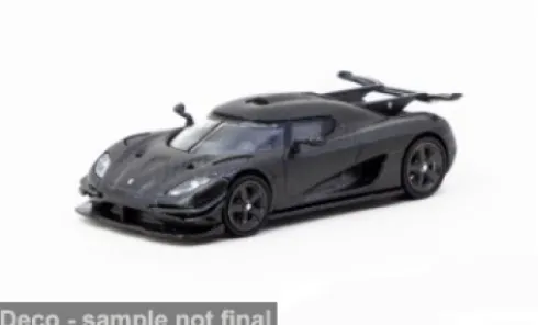 Koenigsegg One:1, schwarz, 1:64, Tarmac Works