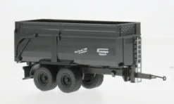 Krampe Big Body 650 Hinterkipper mit Silageaufsatz, schwarz, 1:87, Herpa