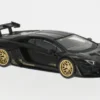 Lamborghini Aventador, schwarz/gold, 2025, 1:64, Mini GT