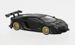 Lamborghini Aventador, schwarz/gold, 2025, 1:64, Mini GT