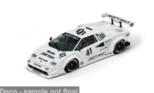 Lamborghini Countach, weiss/schwarz, Liberty Walk, 1:64, INNO64