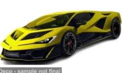 Lamborghini Fenomeno, gelb/schwarz, 2025, 1:18, Bburago