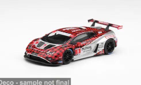 Lamborghini Huracan GT3 EVO 2, IMSA WeatherTech SportsCar Championship, 2025, Pfaff Motorsports, #9, 1:64, Mini GT